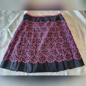 Cute Black/Pink Skirt by Ishyu Size 8!!